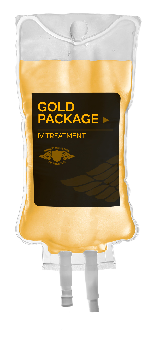 gold iv bag