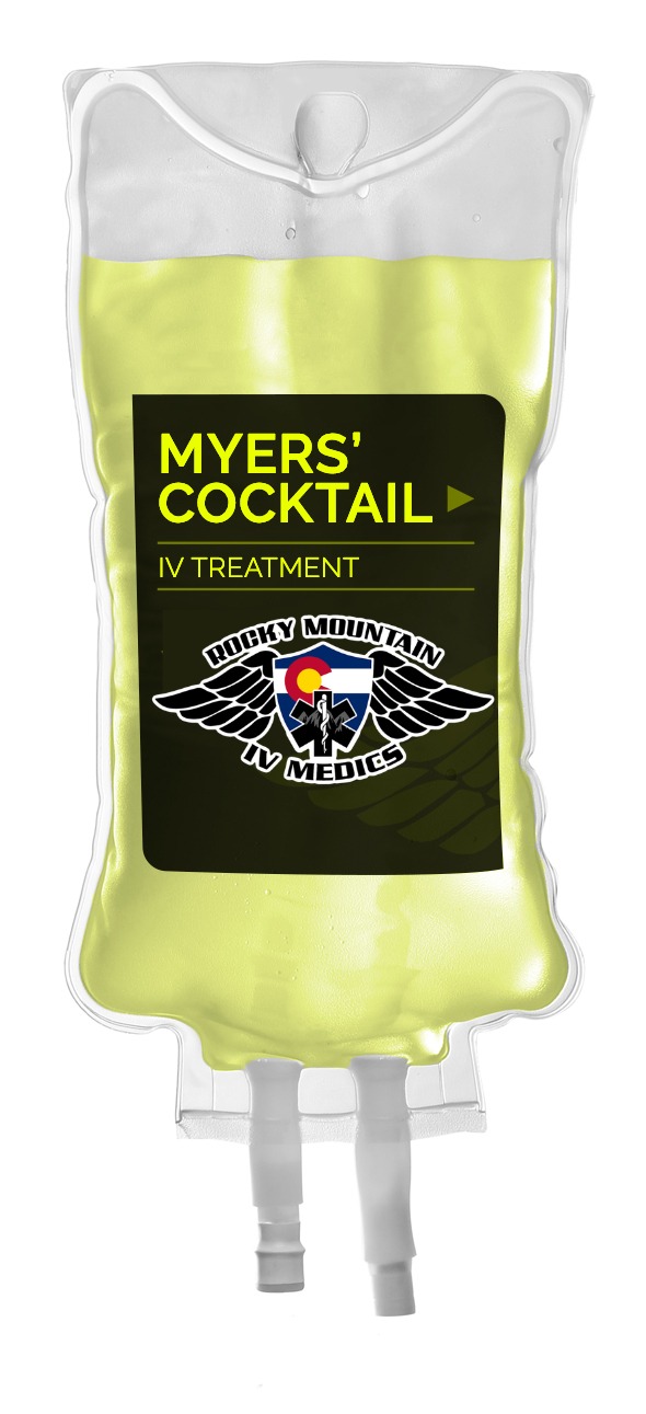 Rocky Mountain IV Medics Ultimate Myers' Cocktail Yellow IV bag